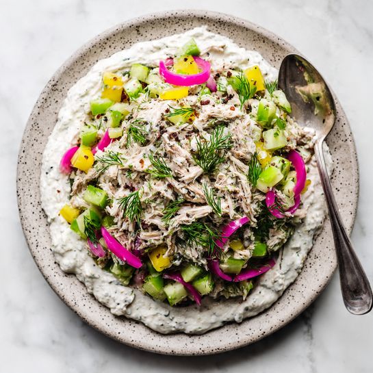 Albacore Tuna Salad with Pickled Onions and Herb Dressing Recipe