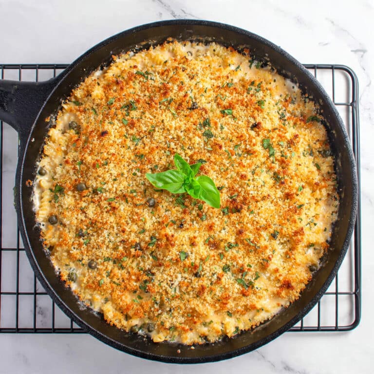 Baked Mediterranean Vegan Mac and Cheese Recipe
