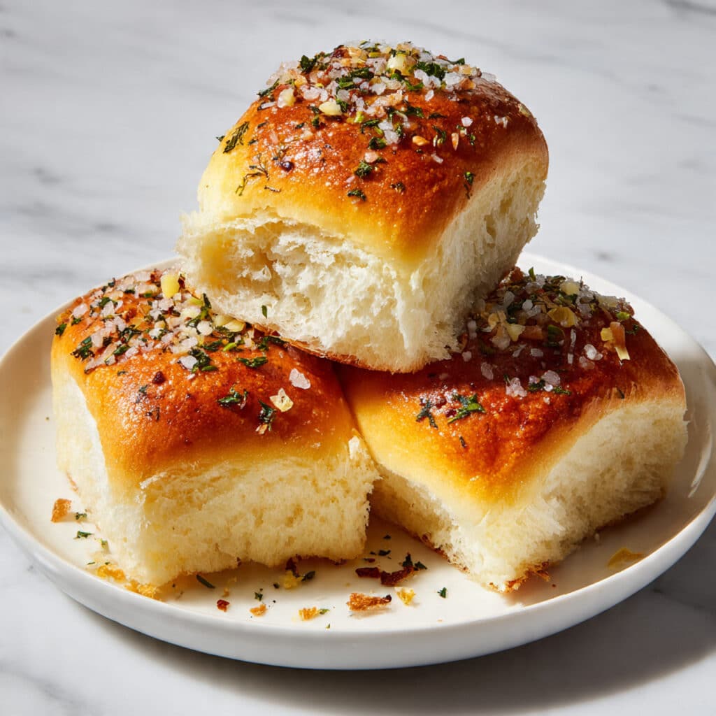 Herby Rhodes Rolls with Garlic-Herb Butter Recipe