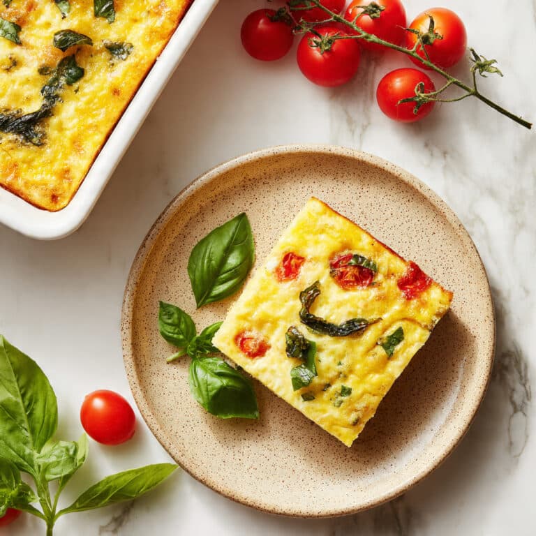 High Protein Egg Casserole with Cottage Cheese Recipe