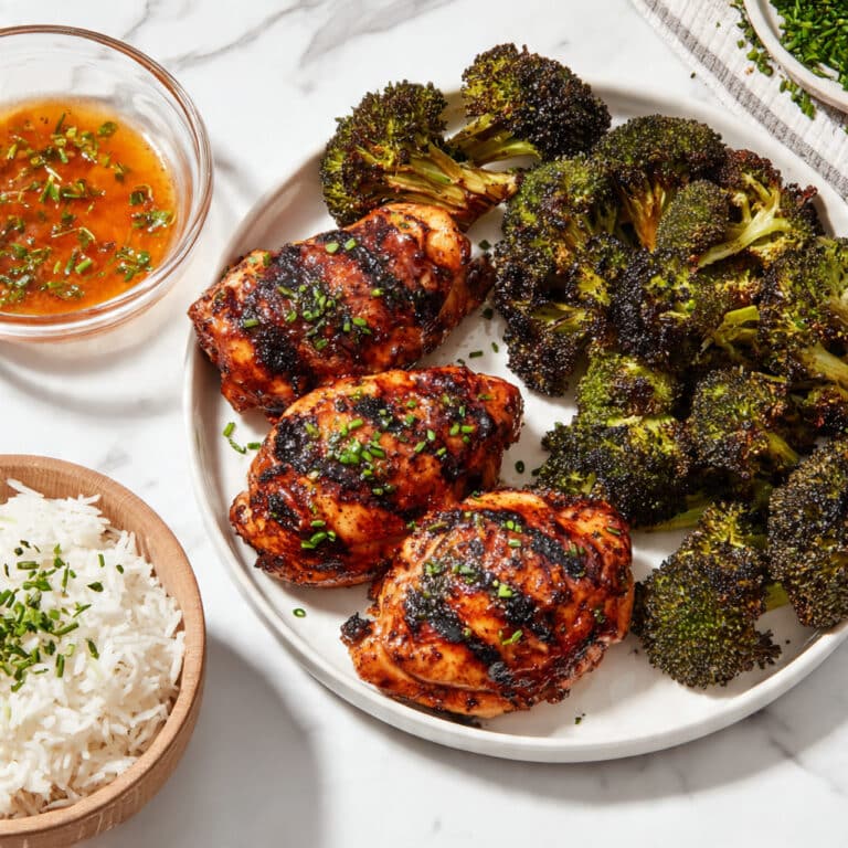 Grilled Honey Mustard Chicken and Broccoli Recipe