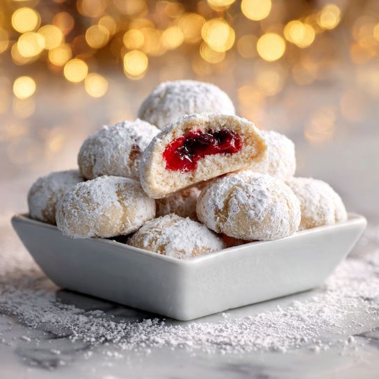 Cherry Snowball Cookies Recipe