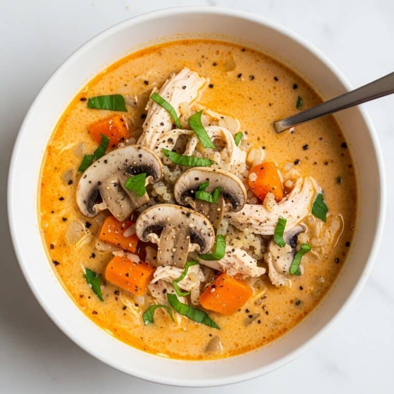 Chicken, Mushroom & Wild Rice Soup Recipe