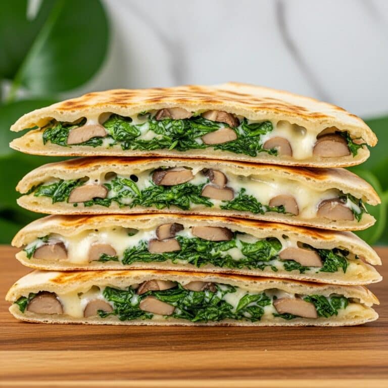 Spinach and Mushroom Quesadillas Recipe