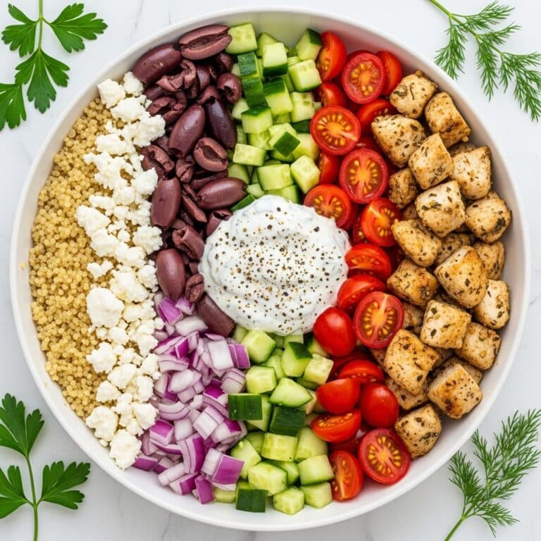 Greek Chicken Quinoa Bowls Recipe