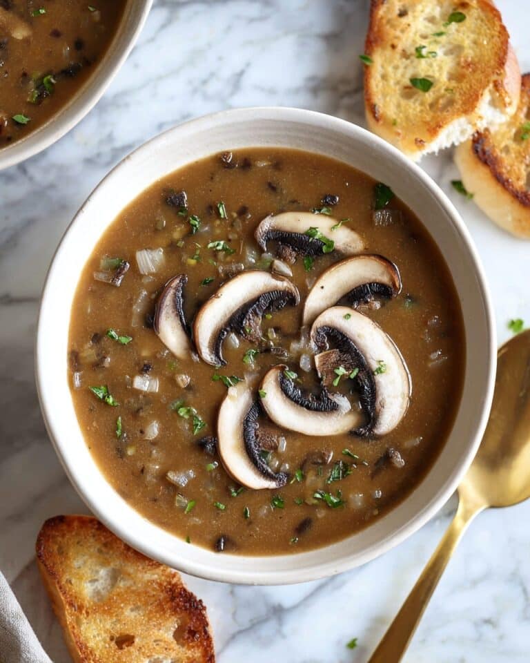 Creamy Mushroom Onion Soup Recipe