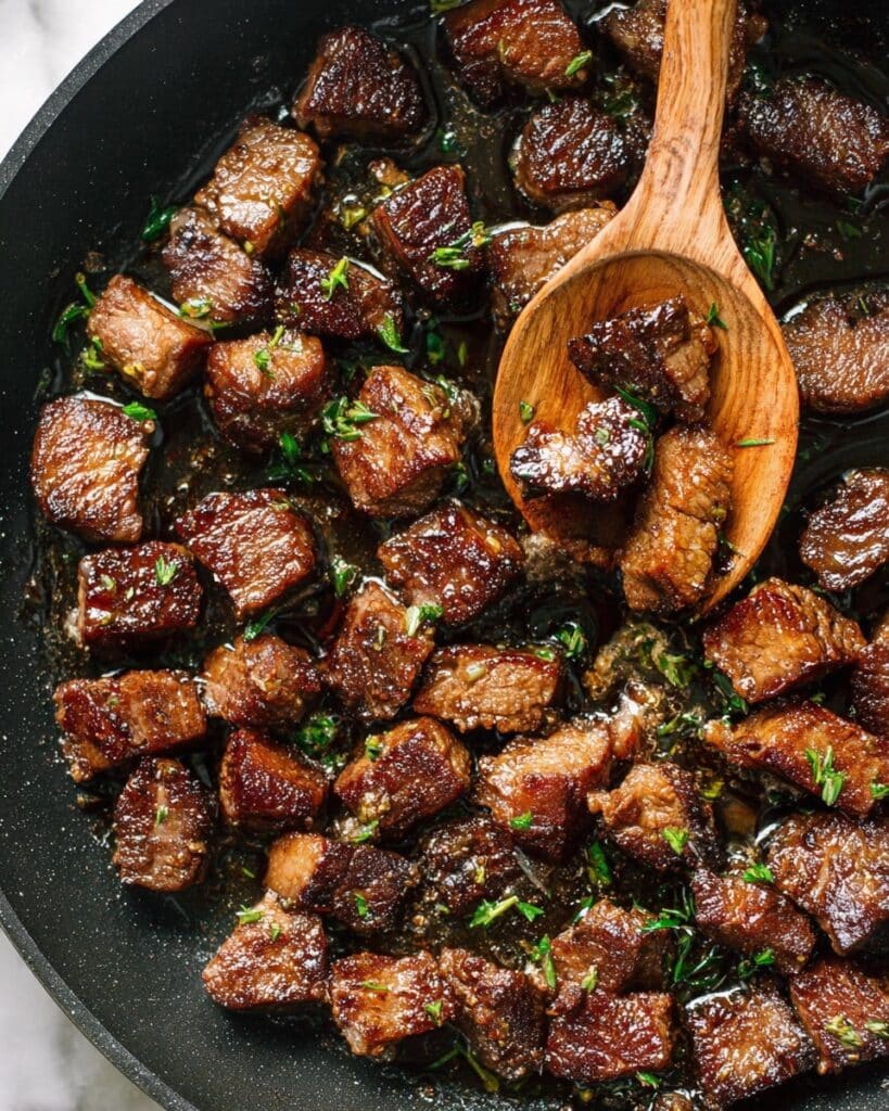 Garlic Steak Bites Recipe