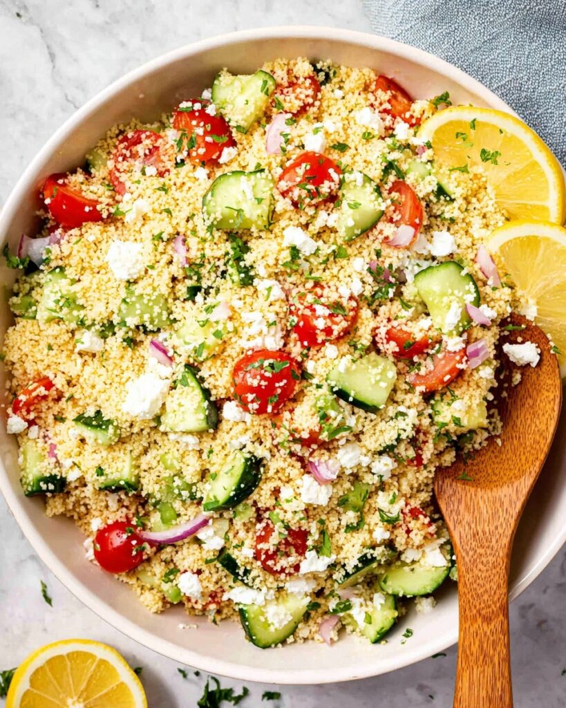 Lemon Cucumber Couscous Salad Recipe