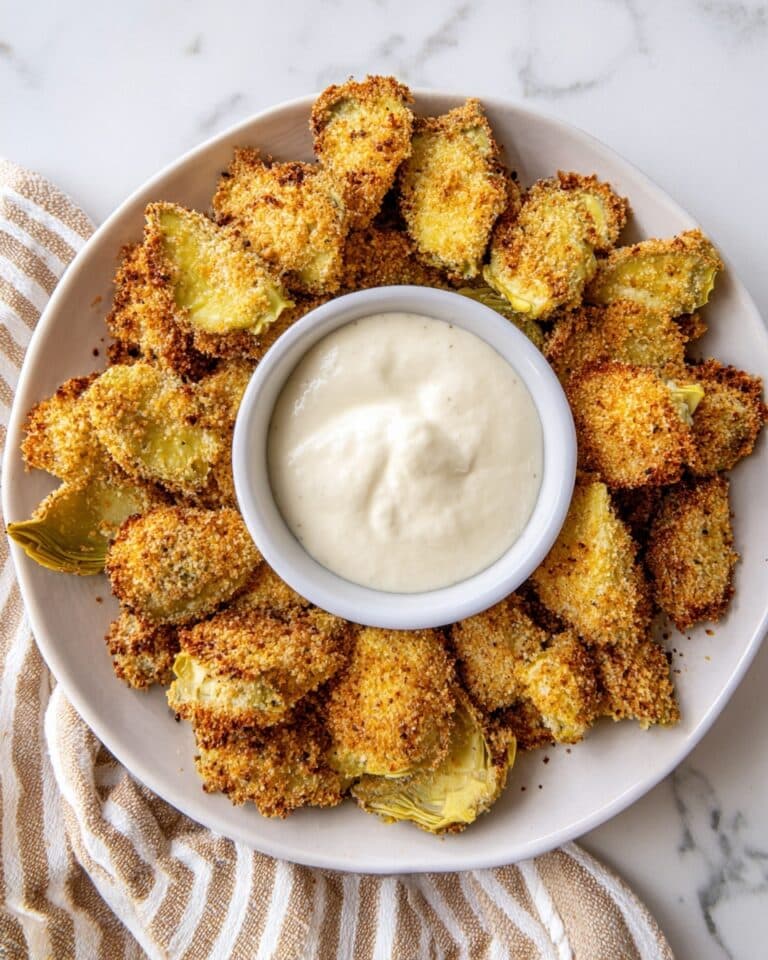 Crispy Air Fryer Artichoke Hearts with Aioli Recipe