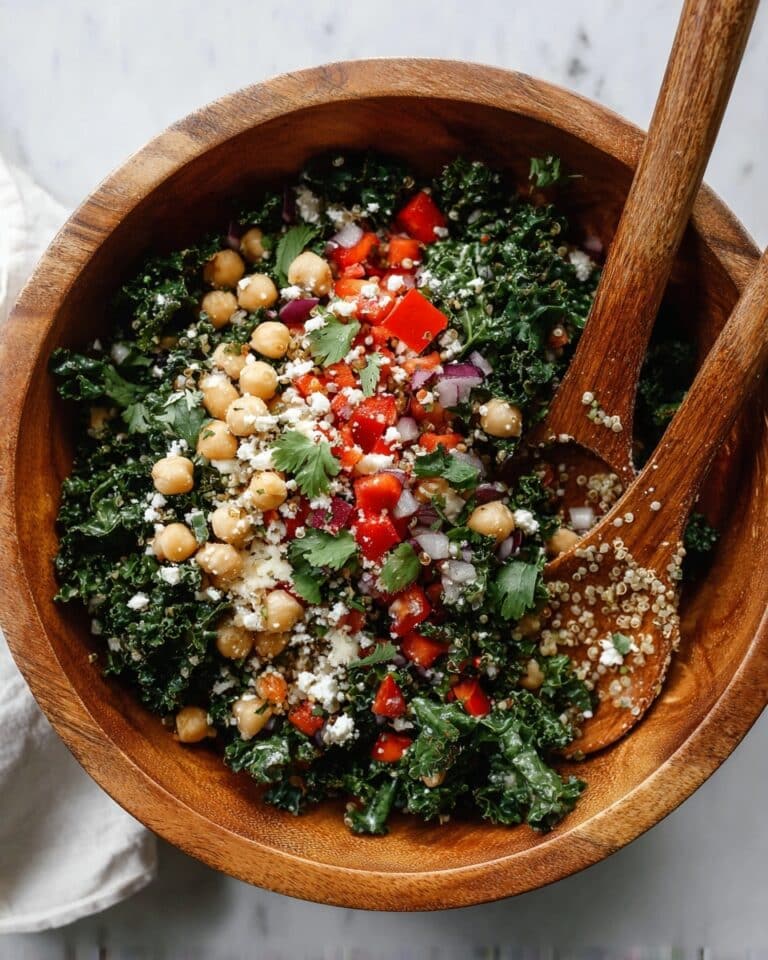 Kale Quinoa Chickpea Salad Recipe