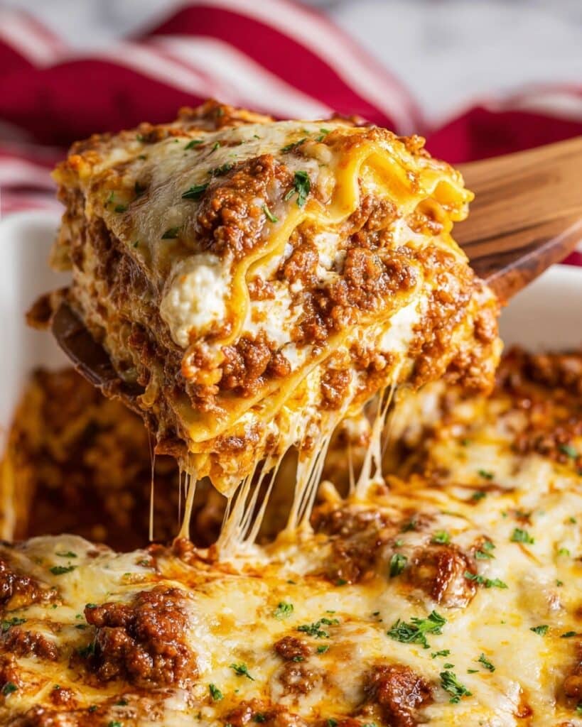 Easy Lasagna Recipe (No Boil Noodles) Recipe