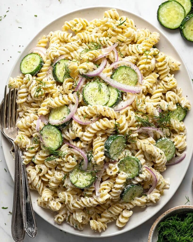 Cucumber Pasta Salad Recipe