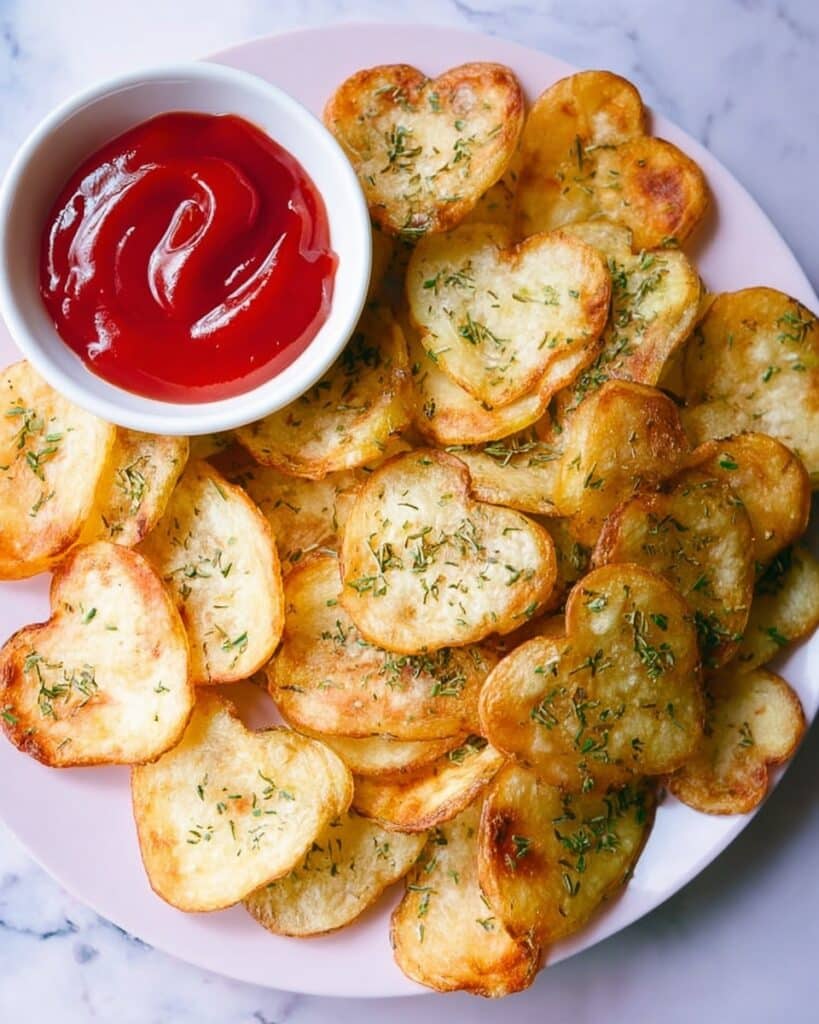 Roasted Heart-Shaped Potatoes with Rosemary and Parmesan Recipe