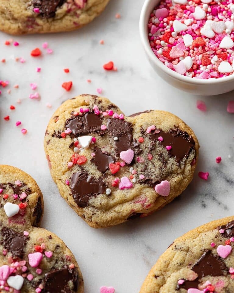 Heart Shaped Chocolate Chip Cookies Recipe