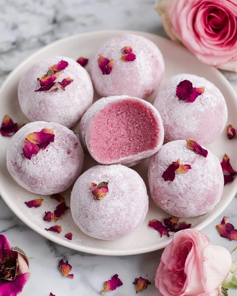 Rose Water Raspberry White Chocolate Truffles Recipe