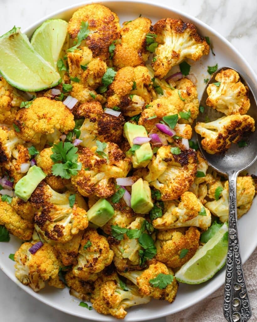 Perfectly Caramelized Mexican Roasted Cauliflower – Dairy Free! Recipe