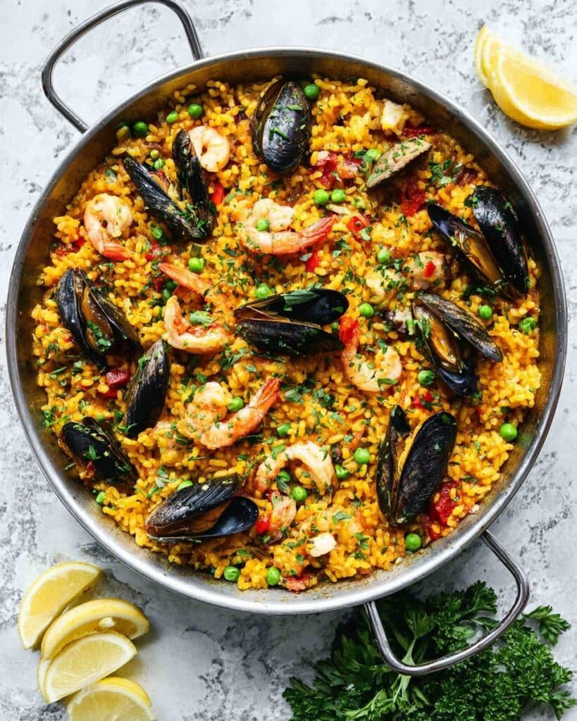 Traditional Spanish Paella Mixta Recipe