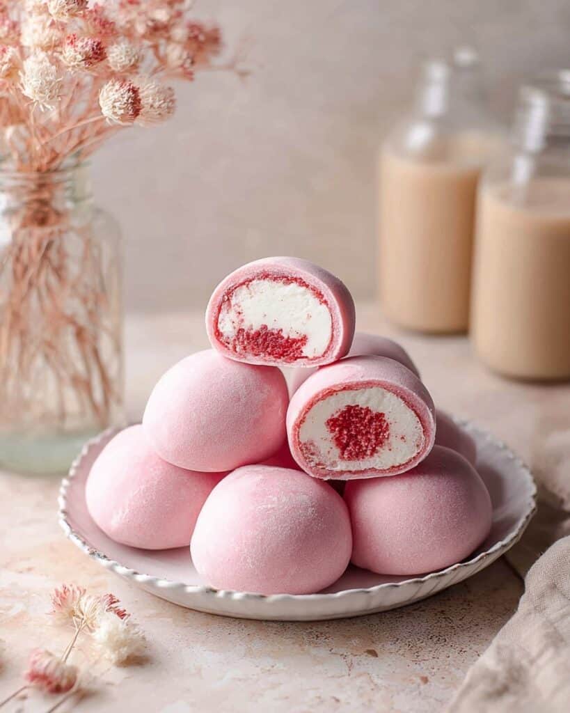 Strawberry Mochi Ice Cream Recipe