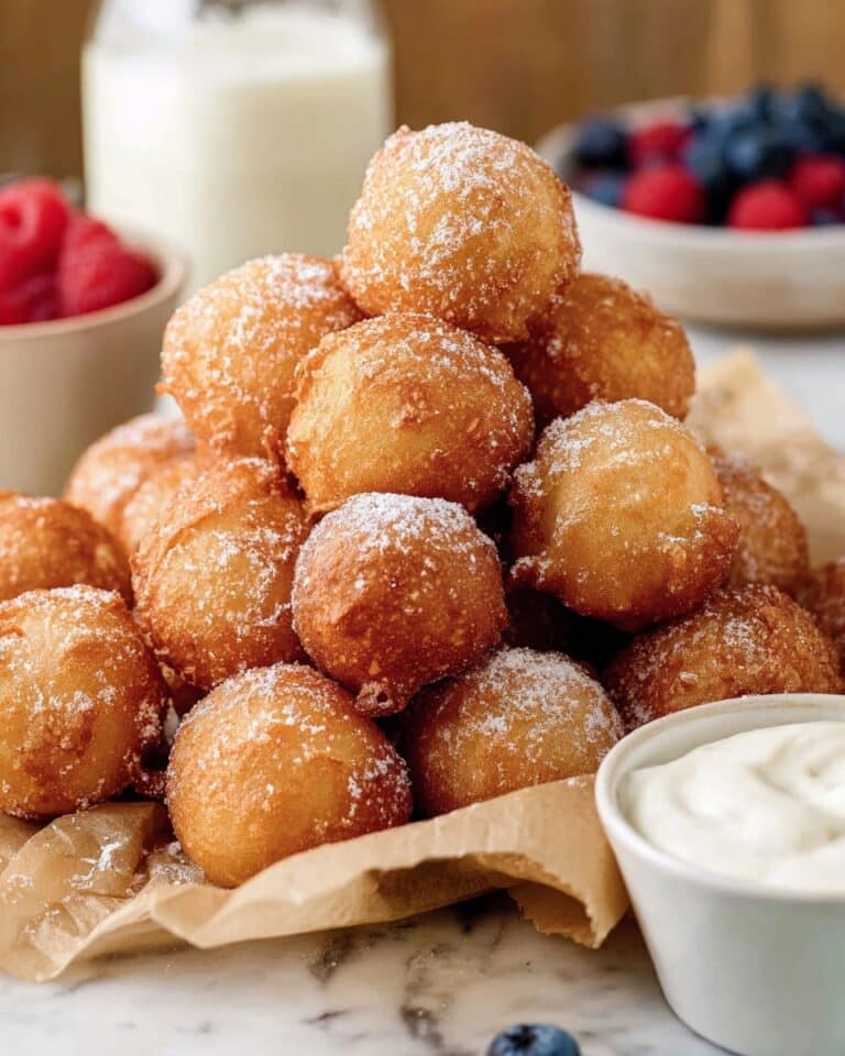 Denny’s Pancake Puppies with Cinnamon Sugar and Dipping Icing Recipe