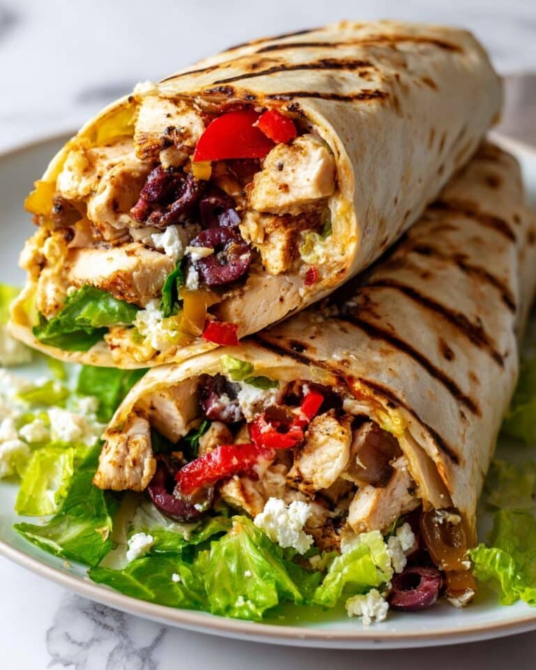 Mediterranean Chicken Wraps Recipe
