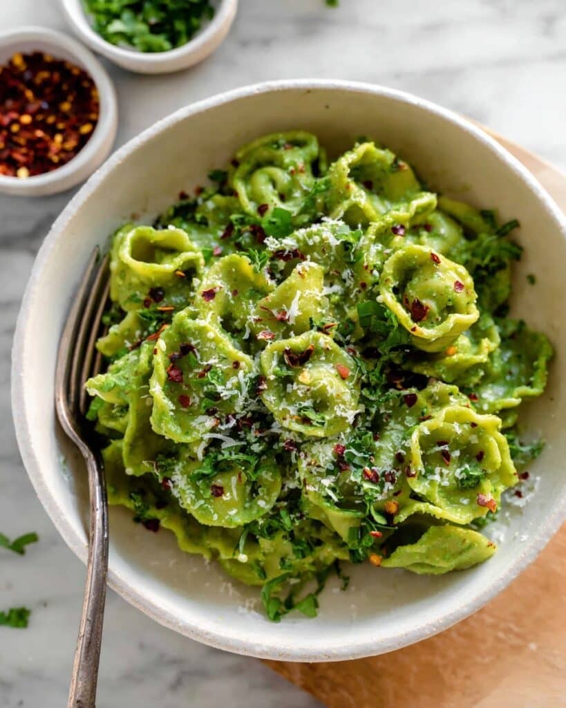Vegan Avocado Pesto Pasta Recipe