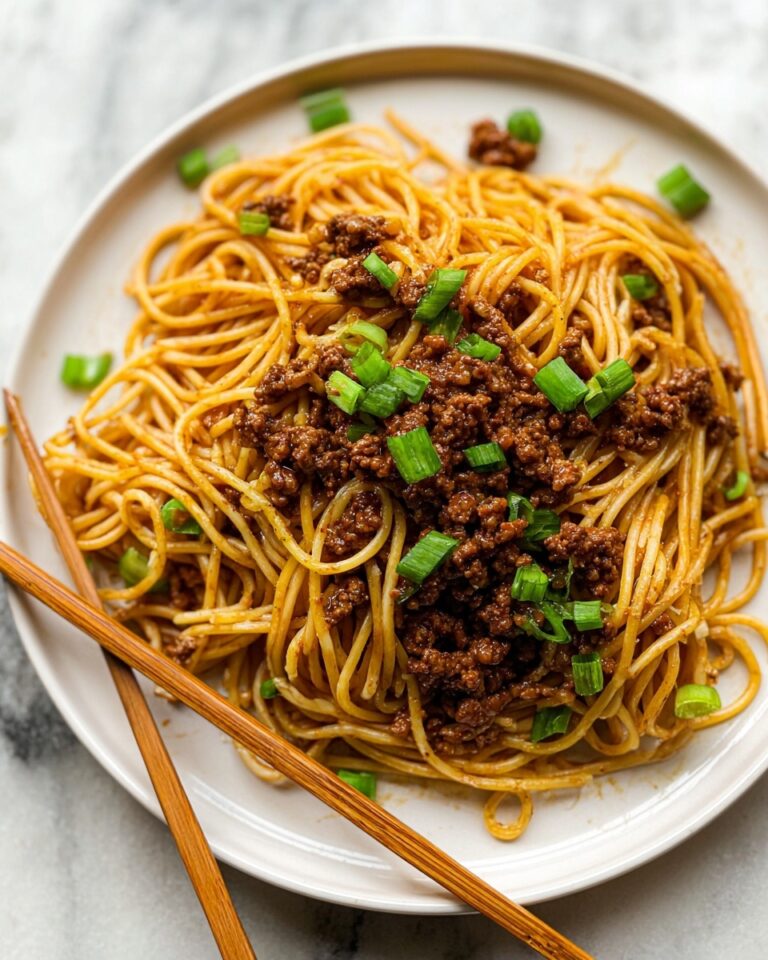 The Best Korean Ground Beef Noodles Recipe