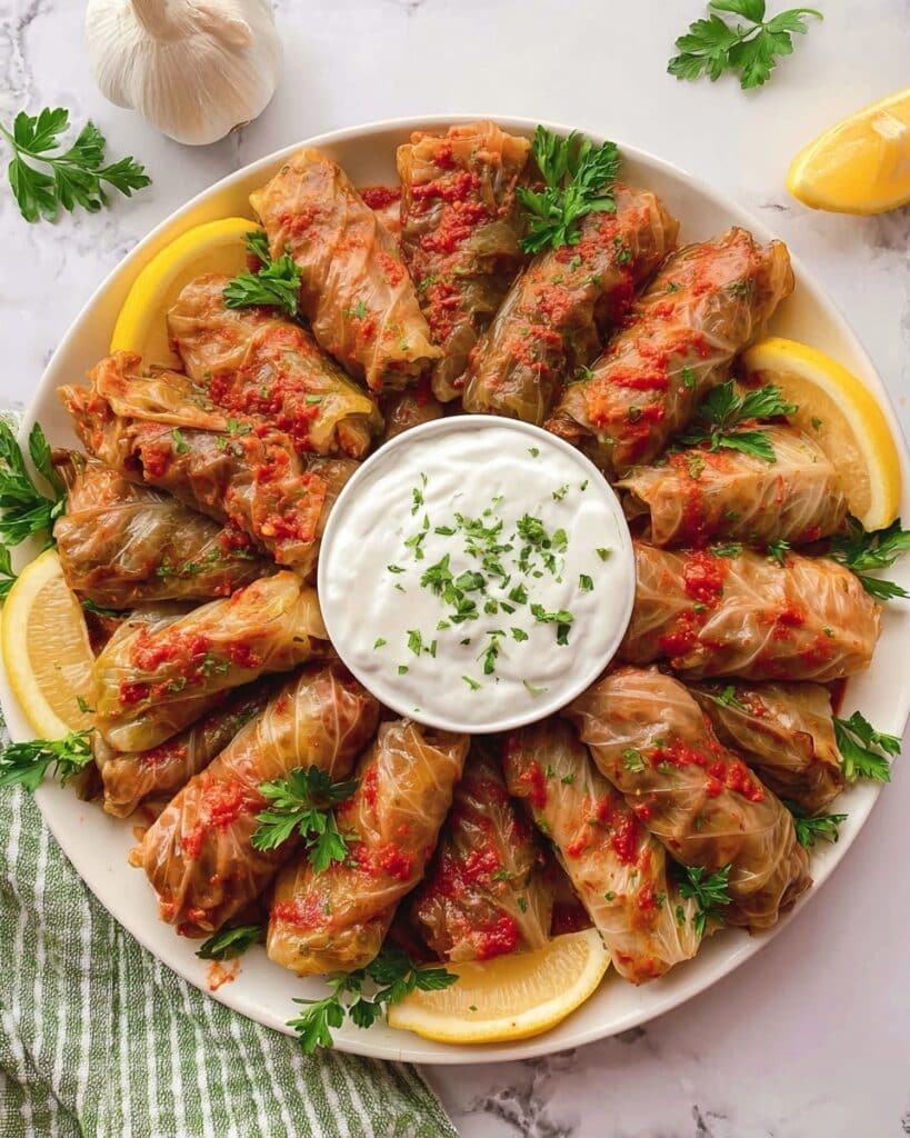 Lebanese Stuffed Cabbage Rolls Recipe