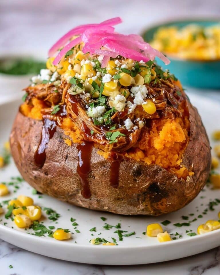 BBQ Chicken Stuffed Sweet Potatoes Recipe