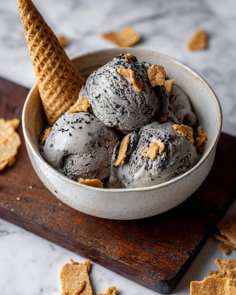 Toasted Black Sesame Ice Cream Recipe