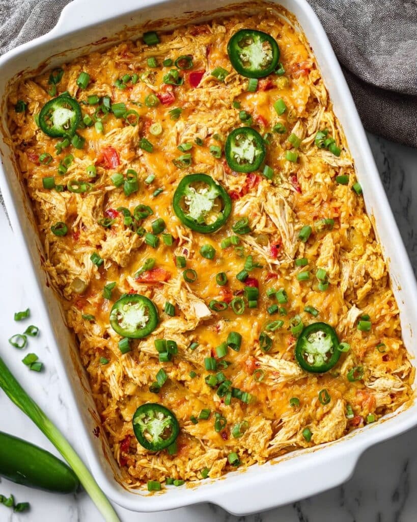 Jalapeño Buffalo Chicken Casserole Recipe
