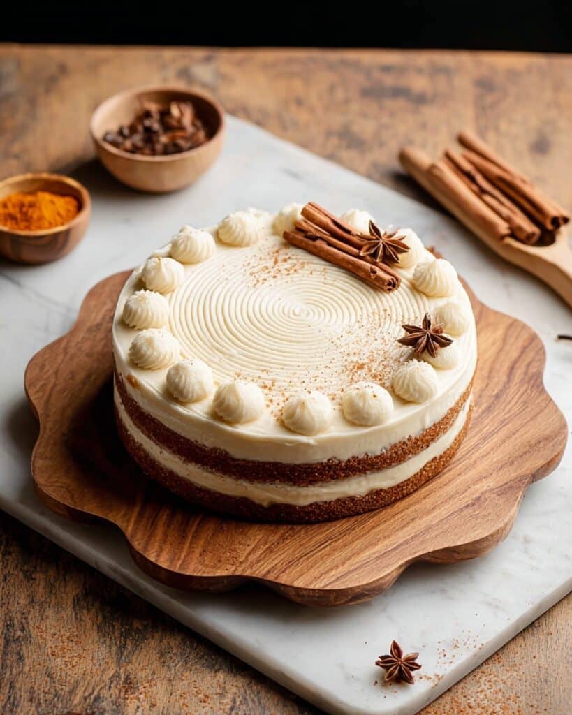 Brown Sugar Chai Cake with Cream Cheese Frosting Recipe