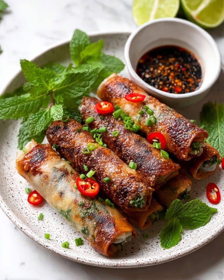 Thai Basil Beef Spring Rolls Recipe