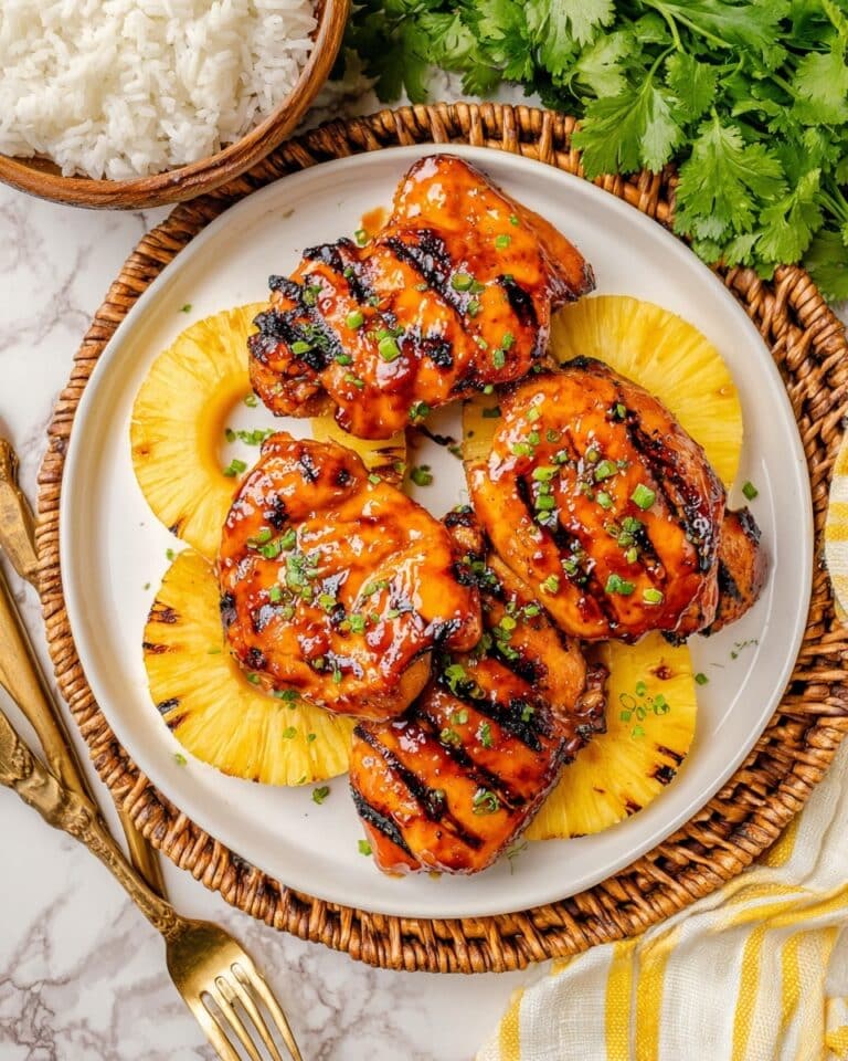 Hawaiian Grilled Huli Huli Chicken with Pineapple Recipe