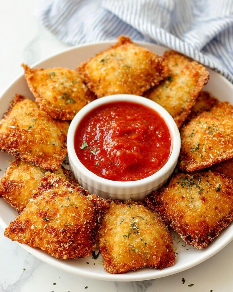 Fried Ravioli with Marinara Dipping Sauce Recipe