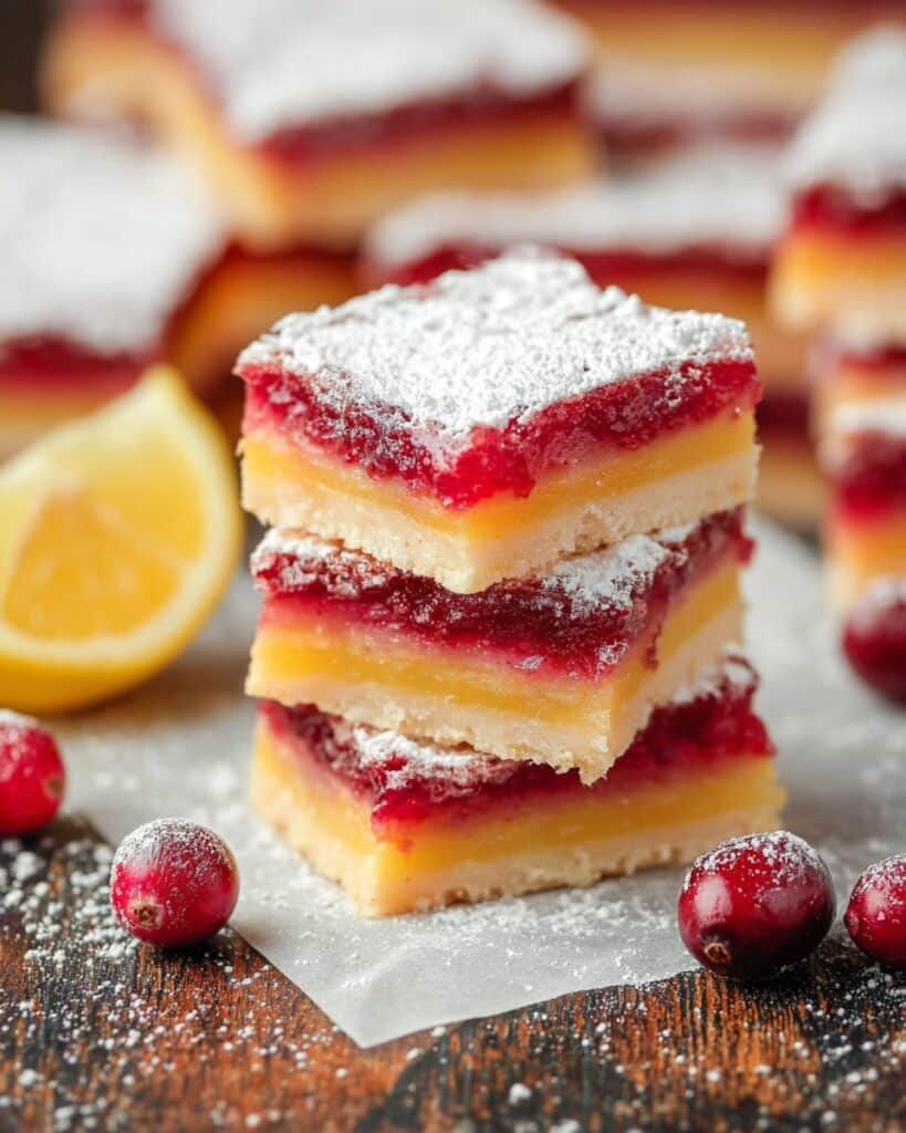 Sweet Tart Cranberry Lemon Bars Recipe
