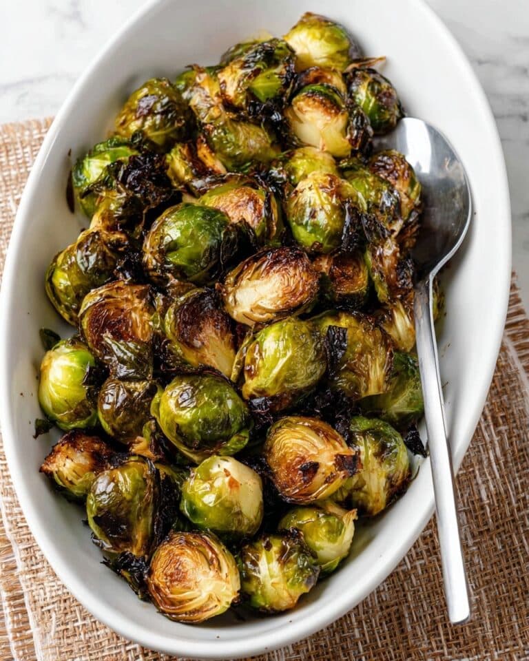 Balsamic Glazed Roasted Brussels Sprouts Recipe