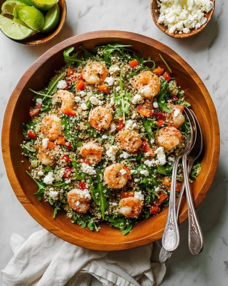 Shrimp Quinoa Salad with Lime & Feta Recipe