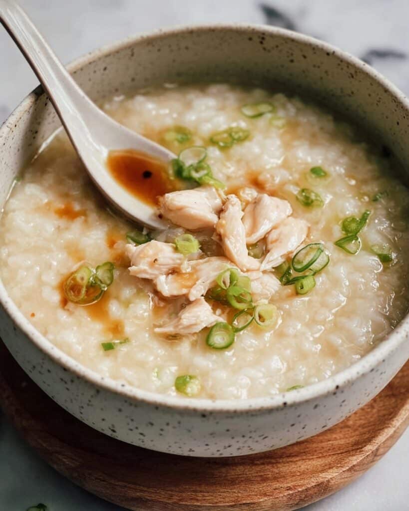 Creamy Chicken Congee Recipe with Instant Pot and StoveTop Options Recipe