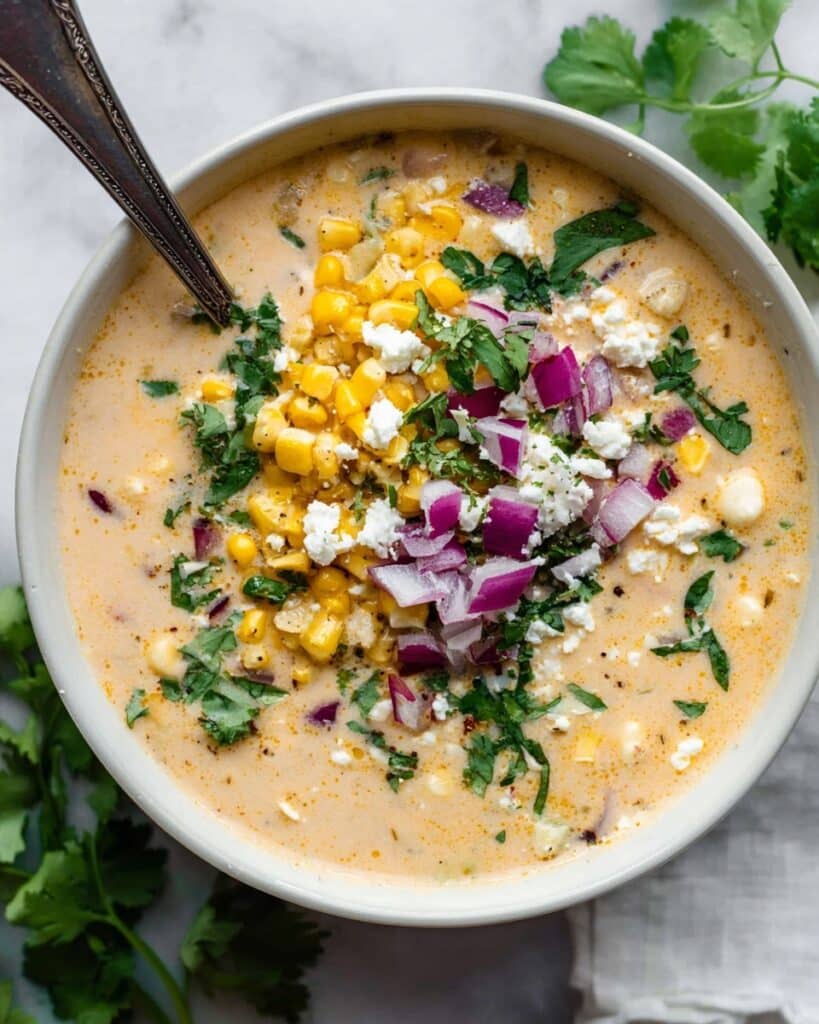 Mexican Street Corn White Chicken Chili Recipe