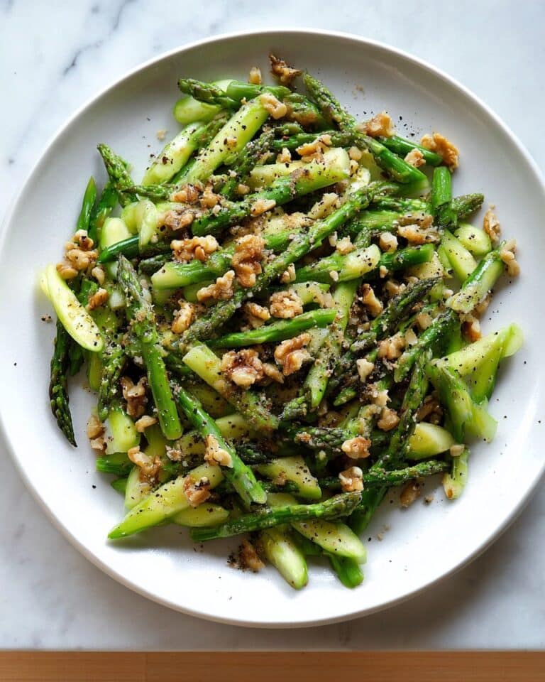 Raw Asparagus Salad with Walnuts, Parmesan, and Lemon Recipe