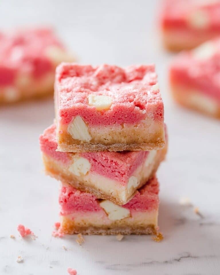 Strawberry White Chocolate Gooey Bars Recipe
