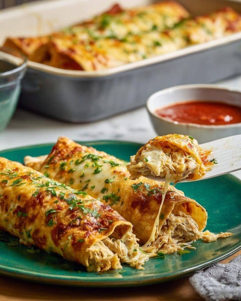 Creamy White Chicken Enchiladas Recipe