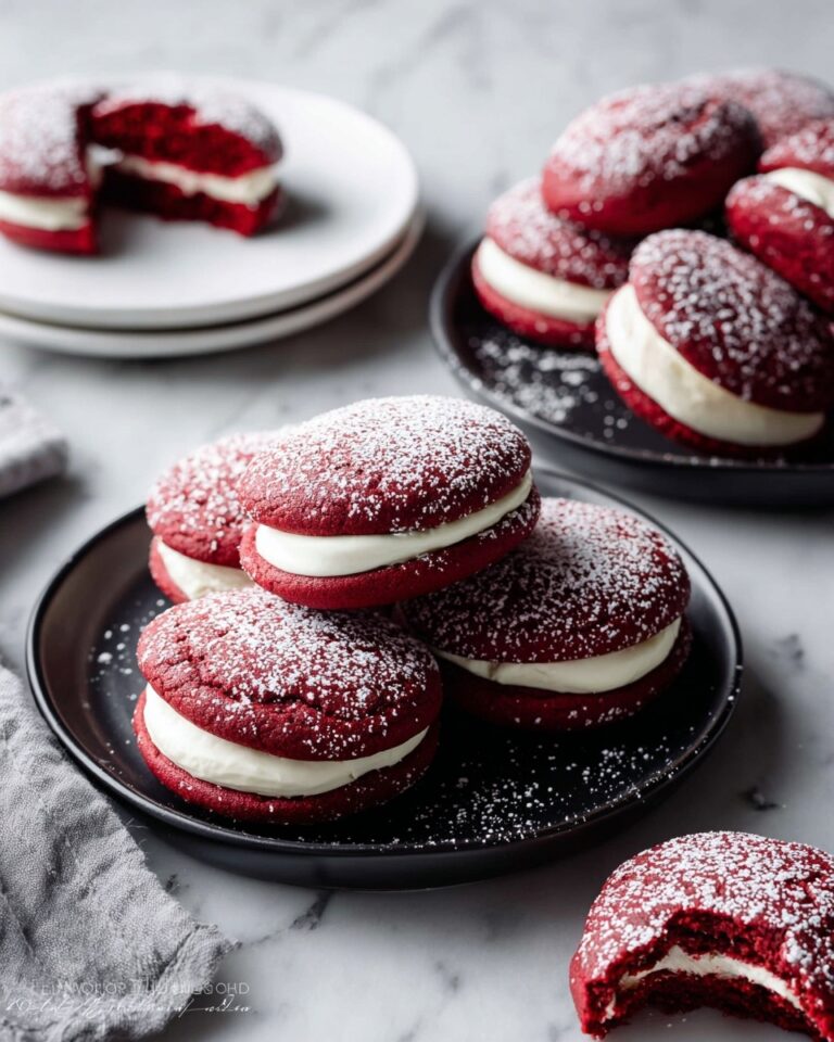 Red Velvet Cream Pie Sandwiches Recipe