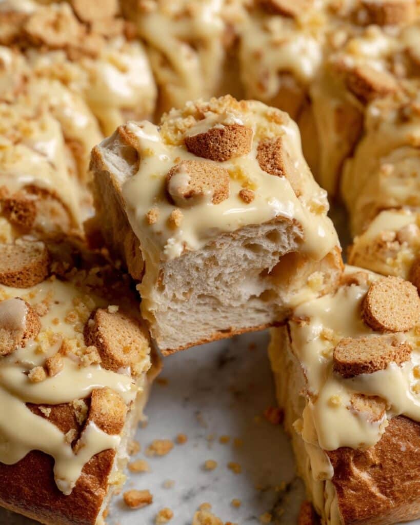 Banana Pudding Rolls with Gooey Vanilla Pudding Recipe