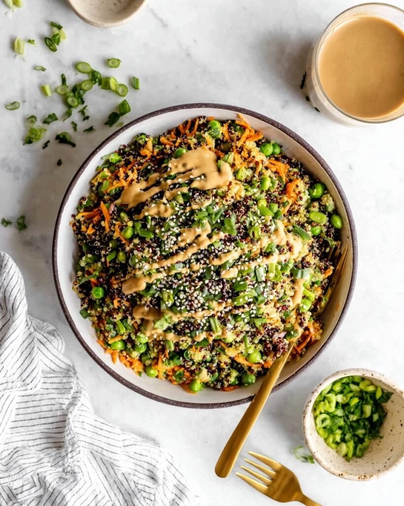 Asian Edamame Peanut Crunch Salad Recipe