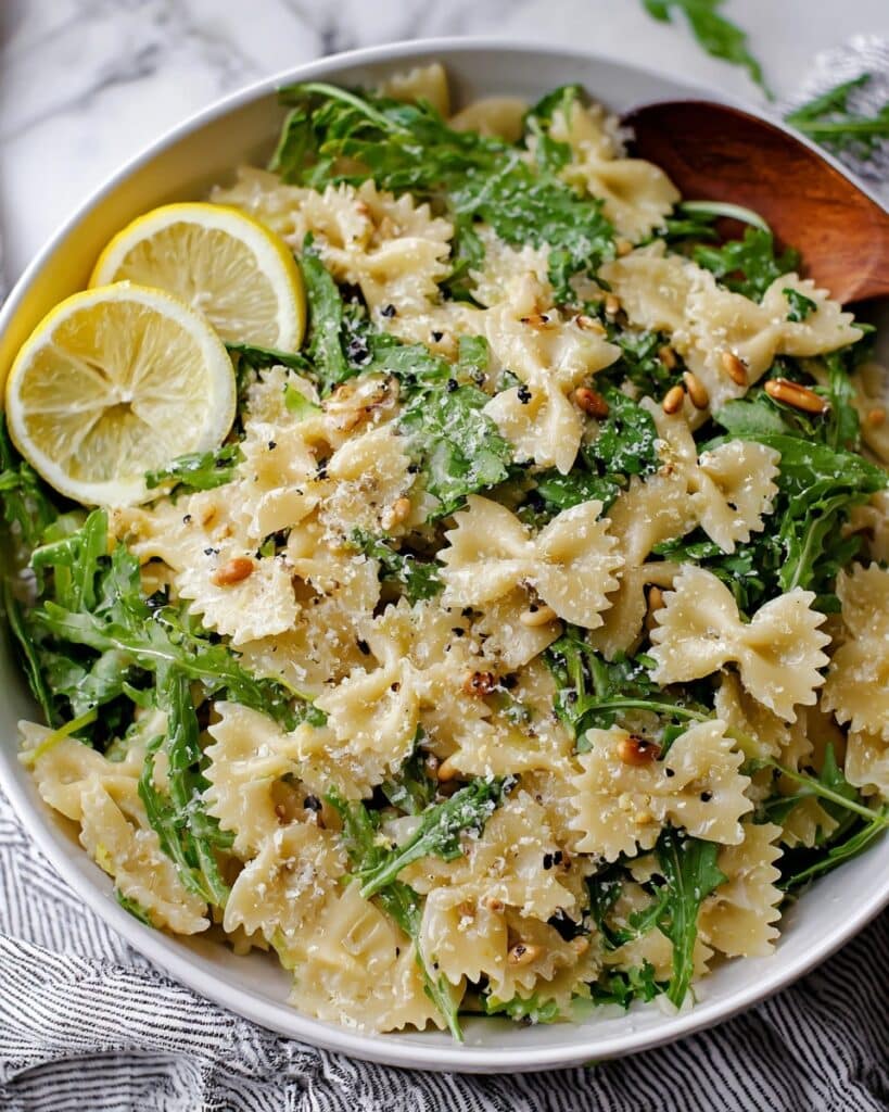 Lemon Basil Parmesan Pasta Salad Recipe
