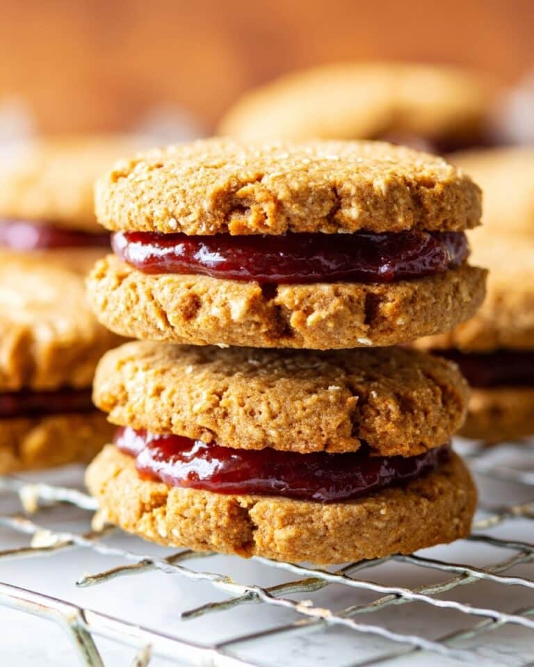 Vegan Peanut Butter and Jam Cookies Recipe