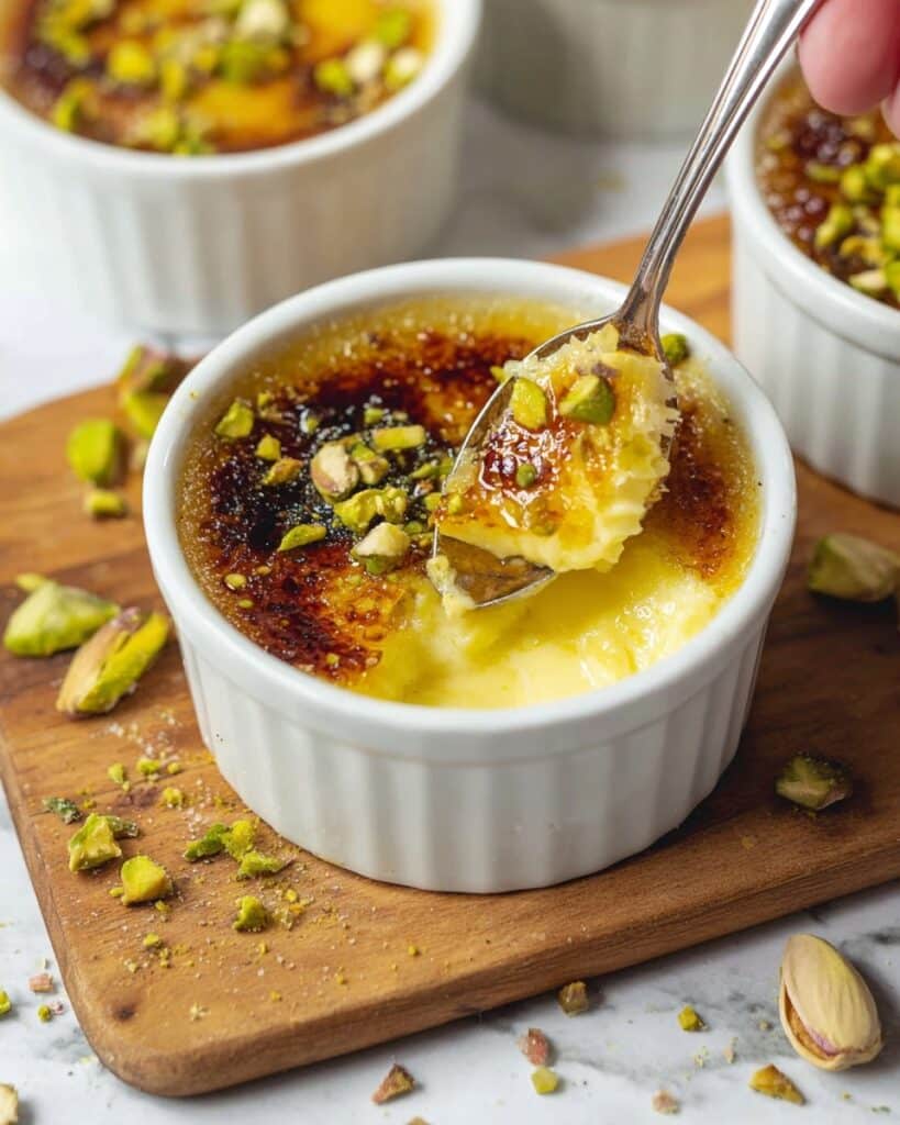 Vegan Pistachio Crème Brûlée Recipe