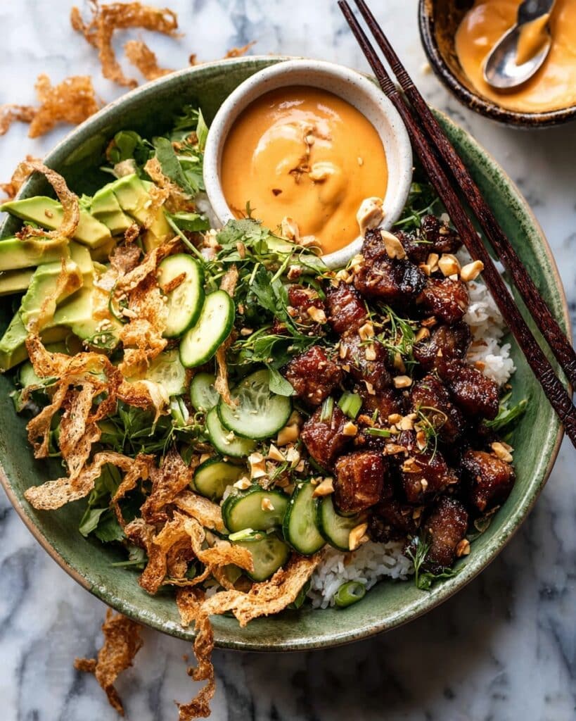 Spicy Chicken Yum Yum Rice Bowls Recipe