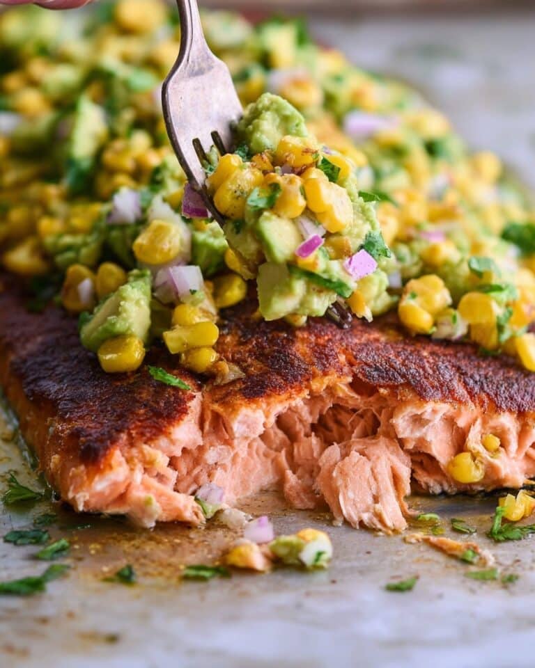Baked Salmon with Avocado Salsa Recipe